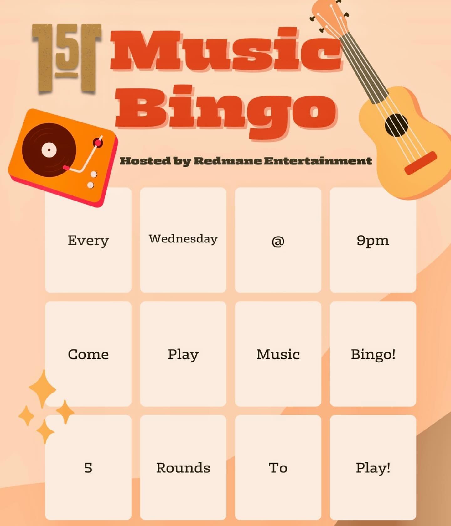 Weekly Music Bingo starts up at 9pm 🎵 5 chances to win a gift card! 🌮 1/2 price tacos, taco salads &amp; quesadillas ALL DAY! #westchesterpa #downtownwestchesterpa #wcupa #wcuofpa #westchesterborough #westchesteruniversity #saloon151 #westchester #