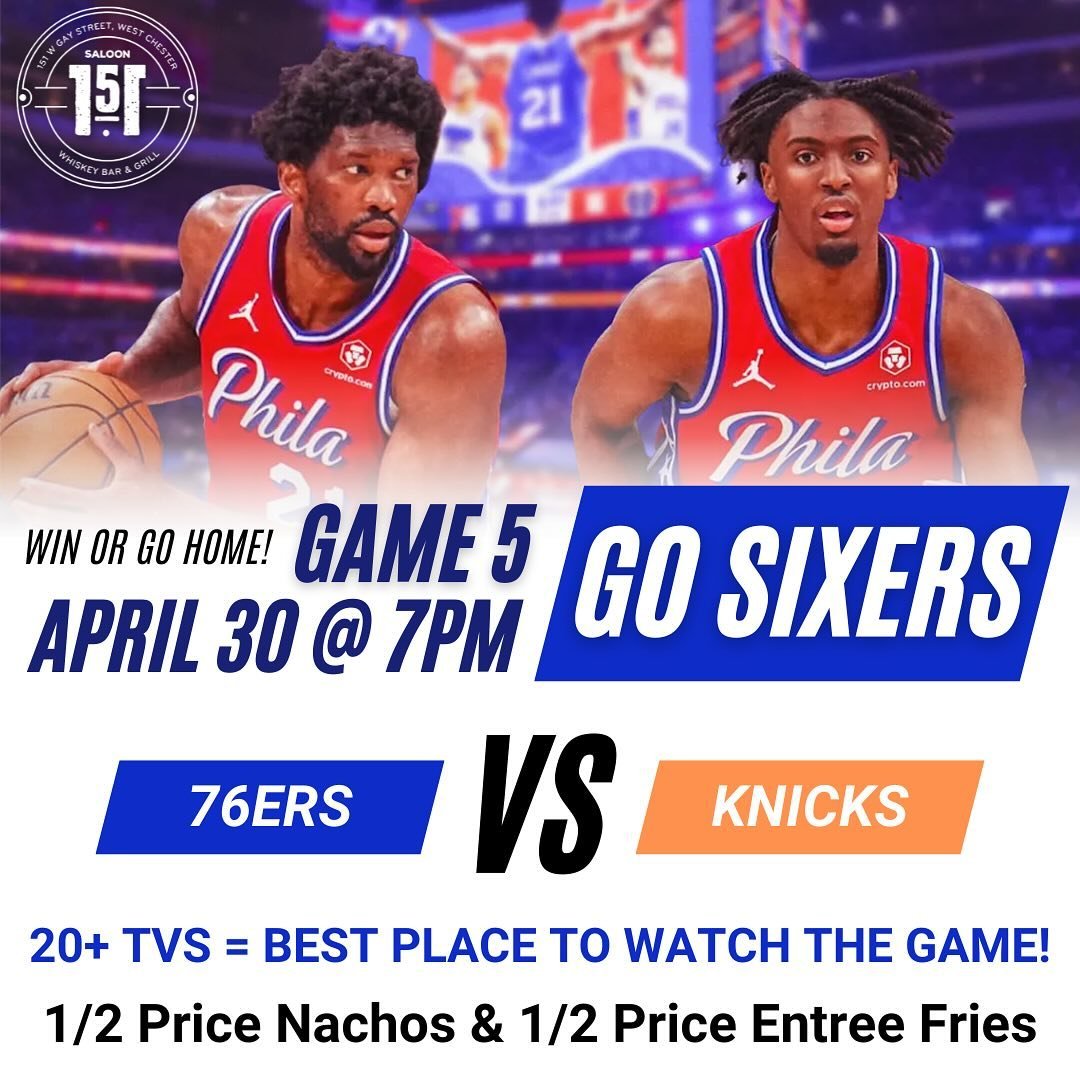🏀 Sixers vs. Knicks - Game 5 TONIGHT! Tuesday means Quizzo Night! 🤓 Come test your knowledge TONIGHT! Themes this week: 2 games all about Marvel &amp; DC plus a General Knowledge game! Hosted by @djromeo24 Prizes for the Top 3 teams each game! 1/2 
