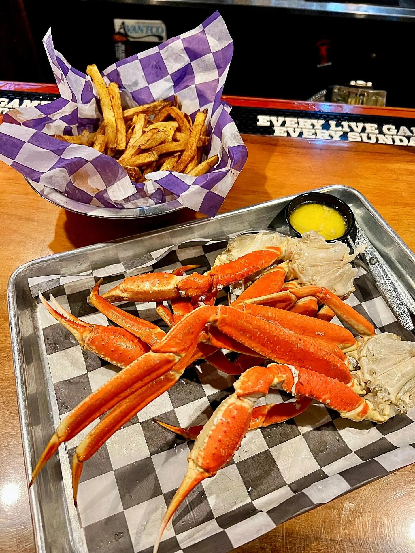 🦀 All You Can Eat Crab Legs every Wednesday at Saloon 151!
Pile &lsquo;em high and keep &lsquo;em coming 🤤

🦀 $42.99 | 3PM&ndash;9PM
😋 Served with Old Bay Fries
🍺 Pair it with $5 Stellas All Day

#Saloon151 #WestChesterEats #CrabLegs #AllYouCanE