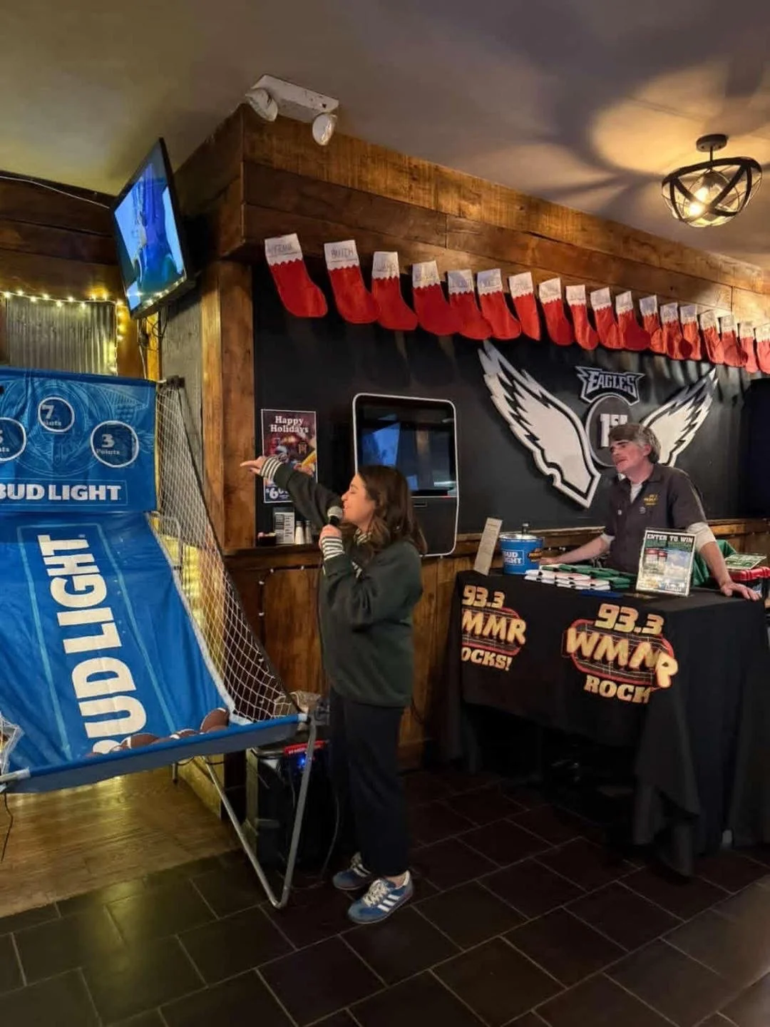 Huge THANK YOU to everyone who came out for Bud Light Thursday Night Kickoff at Saloon 151! 🍻🏈
Shoutout to Bud Light and 93.3 WMMR, and to Preston &amp; Steve for bringing the energy.
Congrats to the ticket giveaway winners 🎟️👏
Go Birds 🦅💚 @bla