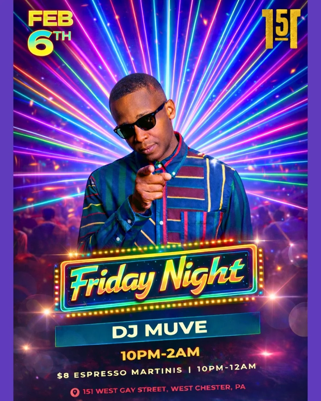 🍻 Cheers to the Weekend 🍺 $3 Yuenglings All Day 🎙️ Karaoke in The Tequila Bar, signups at 10pm w/ @spyder_ent 🎤 @muve.0 starts up at 10pm in main bar 🎧 $5 Sun Cruisers &amp; $8 Espresso Martinis 10pm-12am 🍽️ Plus check out our chef specials ava