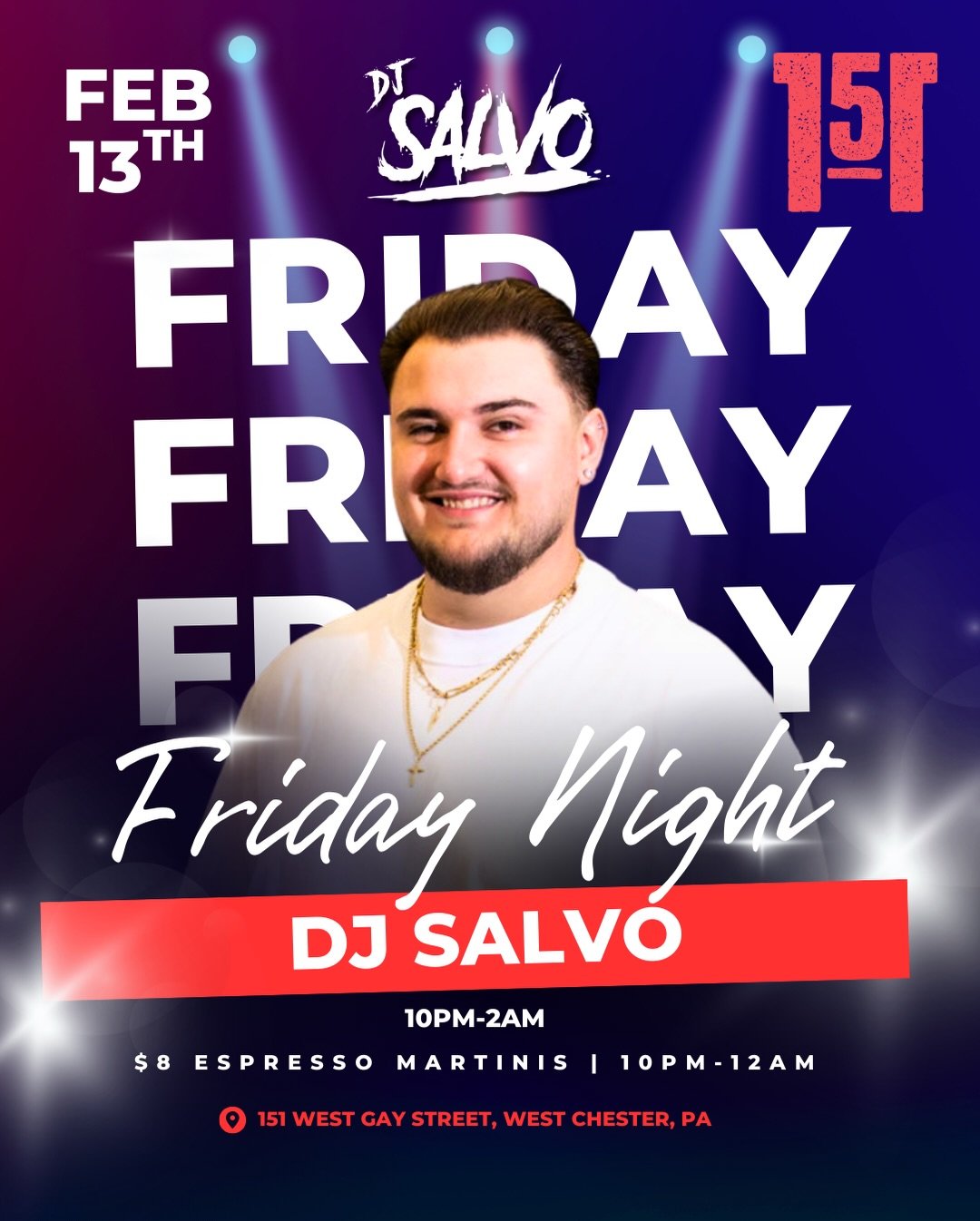 🍻 Cheers to the Weekend 🍺 $3 Yuenglings All Day 🎙️ Karaoke in The Tequila Bar, signups at 10pm w/ @spyder_ent 🎤 @dj_salvo starts up at 10pm in main bar 🎧 $5 Sun Cruisers &amp; $8 Espresso Martinis 10pm-12am 🍽️ Plus check out our chef specials a