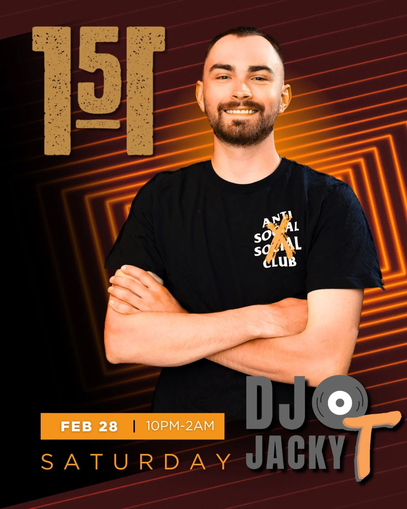 SATURDAY at Saloon 151 🪩 

DJ Jacky T is taking over the booth from 10PM&ndash;2AM and bringing straight party energy all night.

Open format. Big drops. Dance floor heaters.
If you&rsquo;ve been waiting for a reason to rally the crew&hellip; this i
