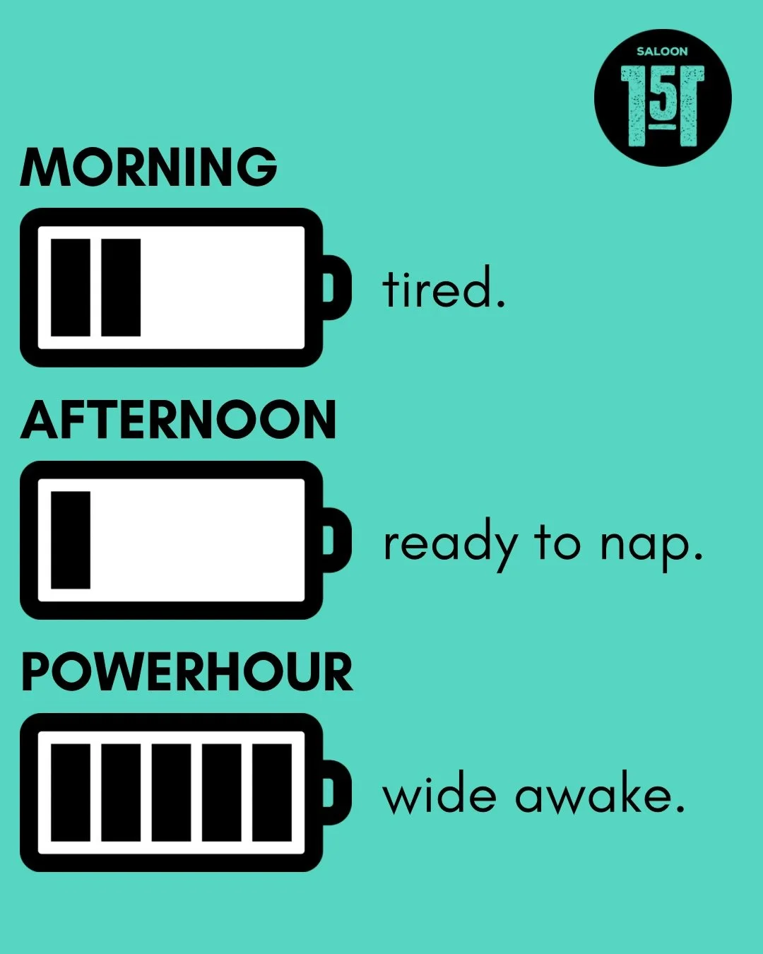 ⚡️Thursday nights = POWER2HOUR at Saloon 151!⚡️
DJ Kyle B is taking over at 10pm, while you crush some of the best drink deals in town 🍻🎶
🔥
It&rsquo;s the late-night energy you need to kick off the weekend early &mdash; see you soon for WING DAY! 