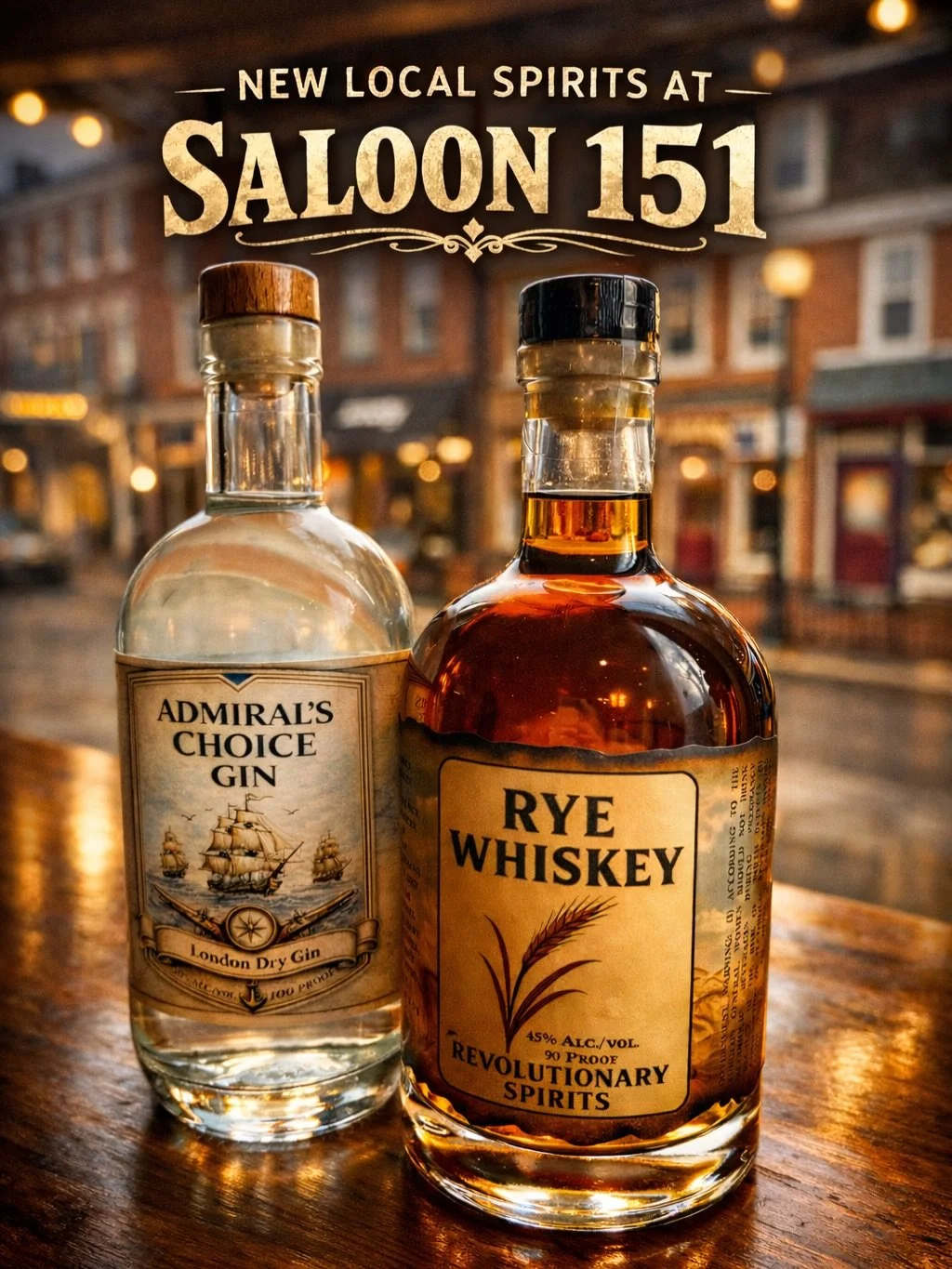 🥃 New Spirits Just Landed at Saloon 151 🍸

We&rsquo;re excited to welcome two new bottles behind the bar from Cutter &amp; Cannon, a local West Chester, Pennsylvania craft distillery known for producing small-batch spirits with classic American cha