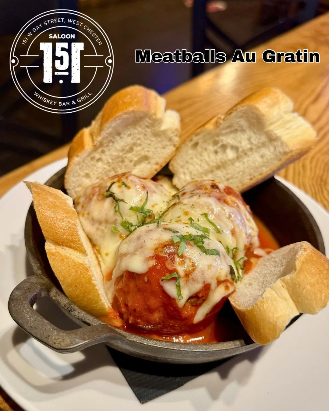 🔥 WEEKEND SPECIALS ARE HERE 🔥

These Meatballs Au Gratin are the star of the show 🤌
Tender meatballs, house marinara, melted mozzarella, and a toasted baguette to soak it all up&hellip; yeah, it&rsquo;s as good as it sounds.

But don&rsquo;t sleep