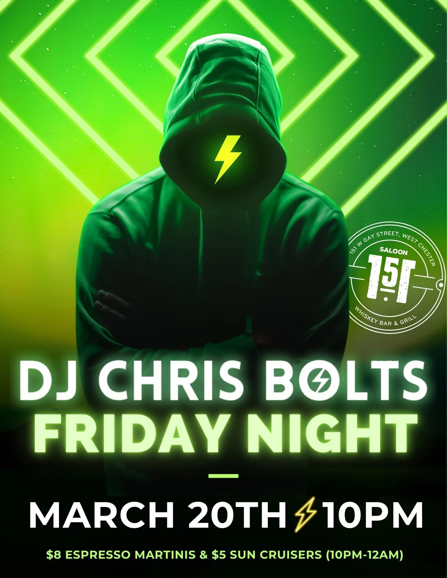 🔥 Friday Night at Saloon 151! 🔥

We&rsquo;ve got a packed night lined up on Gay Street tonight:

🏀 March Madness ON
🍺 $3 Yuengling Lager &ndash; All Day
☀️ $5 Sun Cruisers &amp; $8 Espresso Martinis 🫘 | 10PM&ndash;12AM

🎤 Karaoke Fridays at the