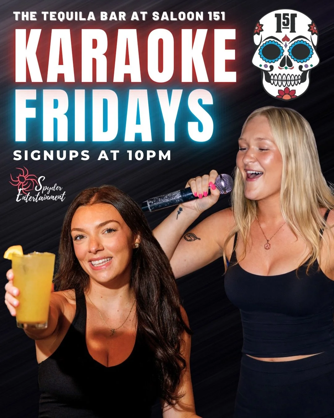 🔥 Friday Night at Saloon 151! 🔥

We&rsquo;ve got a packed night lined up on Gay Street tonight:

🍺 $3 Yuengling Lager &ndash; All Day
☀️ $5 Sun Cruisers &amp; $8 Espresso Martinis 🫘 | 10PM&ndash;12AM

🎤 Karaoke Fridays at the Tequila Bar
Signups