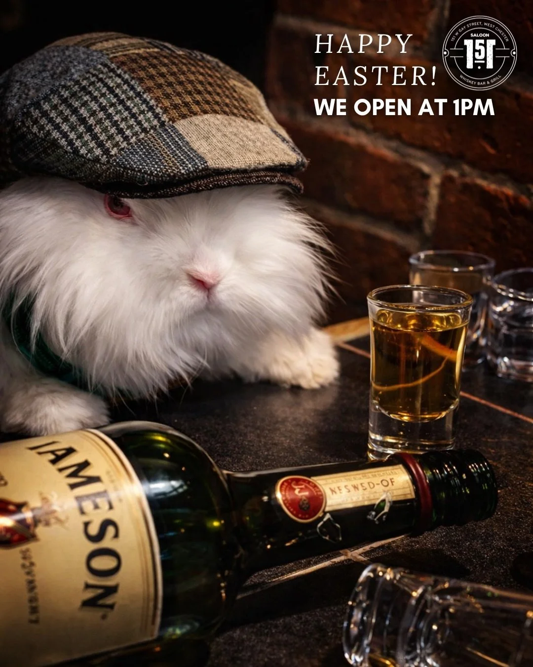 🐰🌸 HAPPY EASTER 🌸🐰

YES &mdash; we&rsquo;re open. 👀🍻

🎸 Live Music w/ Matt Harnett | 4PM&ndash;7PM
Start your day with great vibes, cold drinks, and something delicious.

🍻 All Day Specials:
$3 Miller Lites
$8 Cheesesteaks
$9 Saloon Fries

At