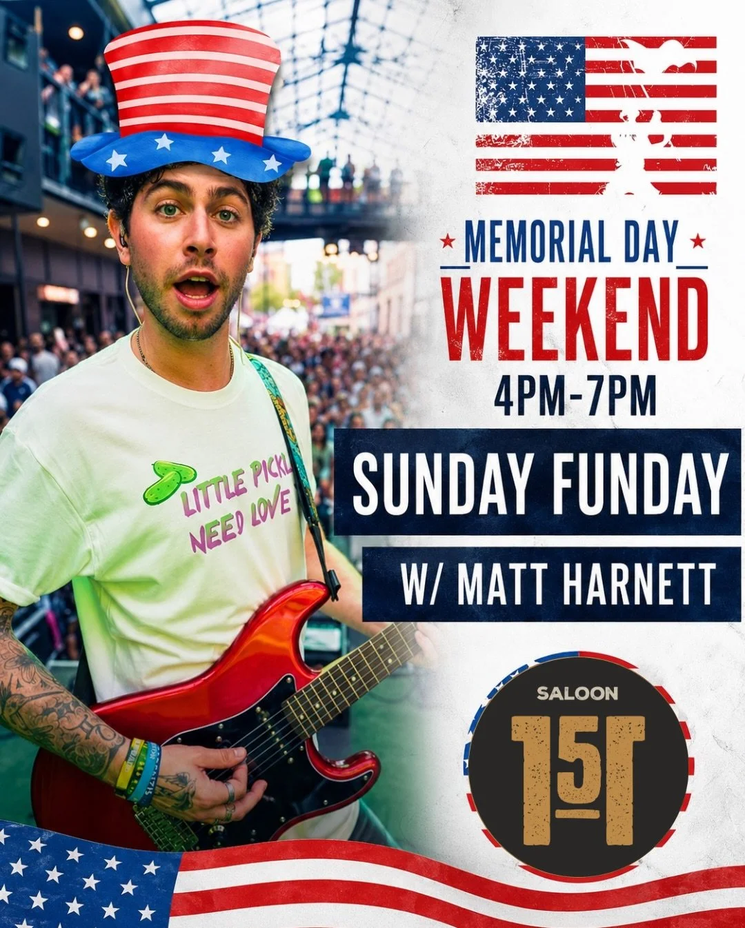 No work tomorrow? Come have a Sunday Funday 🇺🇸