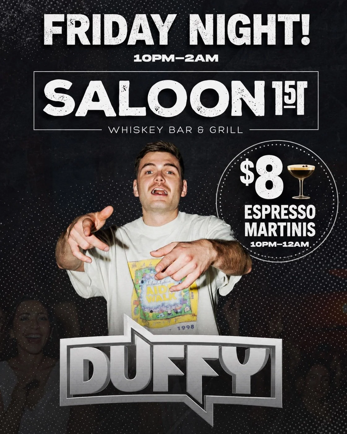 🔥 Friday Night at Saloon 151! 🔥

🍺 $3 Yuengling Lager &ndash; All Day
☀️ $5 Sun Cruisers &amp; $8 Espresso Martinis 🫘 | 10PM&ndash;12AM

🎤 Karaoke Fridays at the Tequila Bar - Host: @spyder_ent 
Signups start at 10PM

🎧 @djduffy_ 🪩 taking over