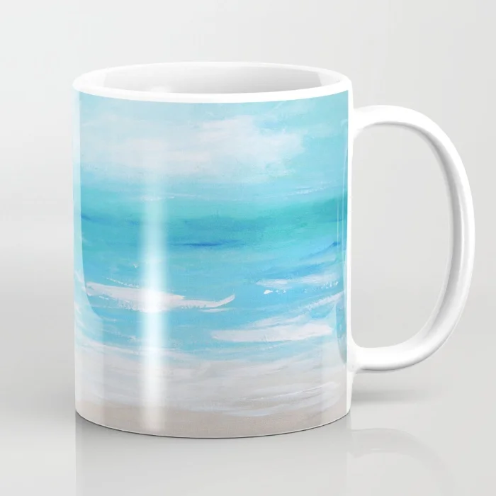 Hello Monday Sea Blue Coffee Mug