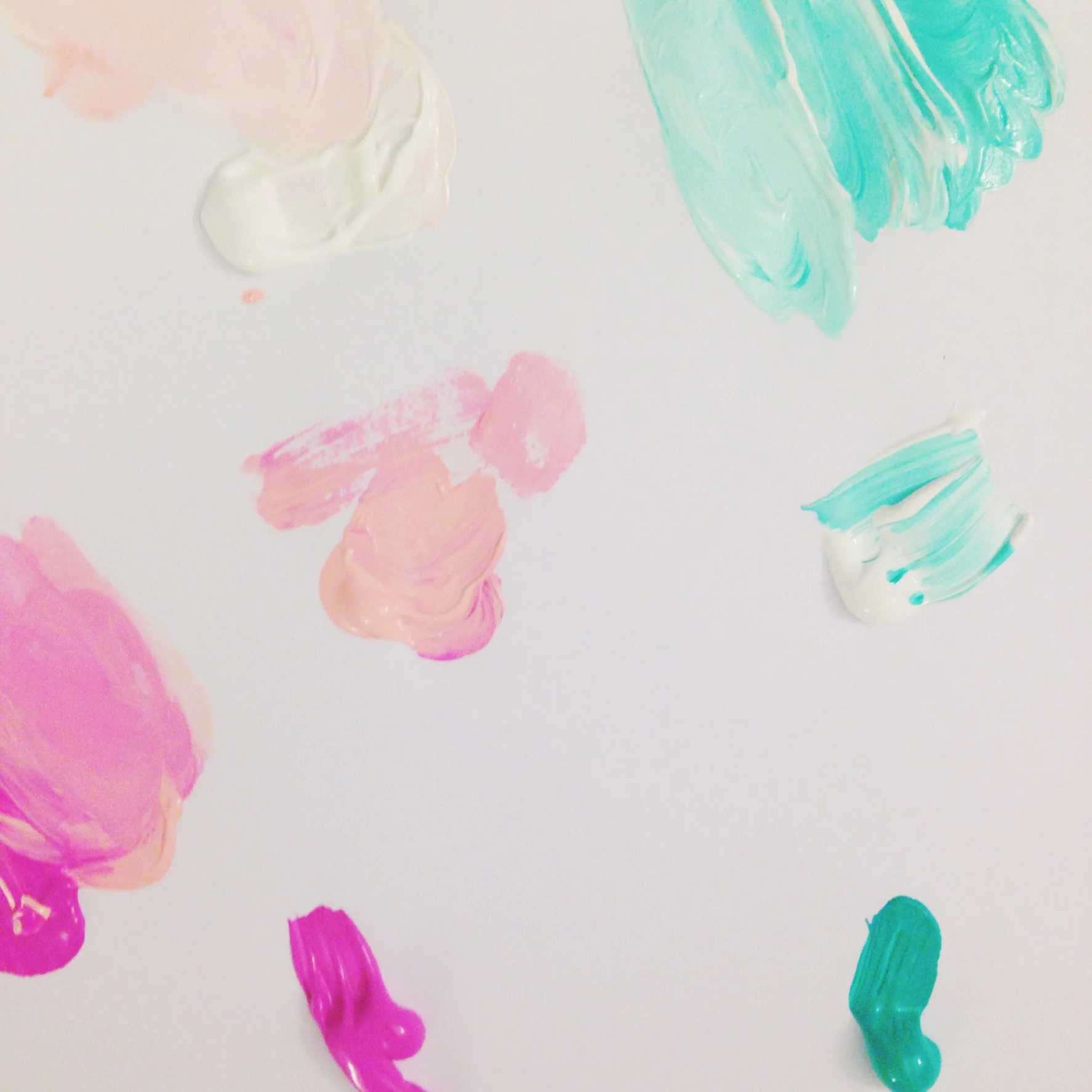 Cotton Candy Skies | Color Pallet | 3"x3" Mini Acrylic Painting by Hello Monday Design