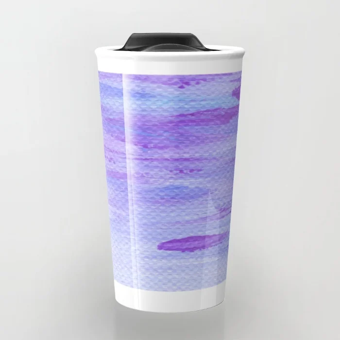 Lilac Seascape Travel Mug