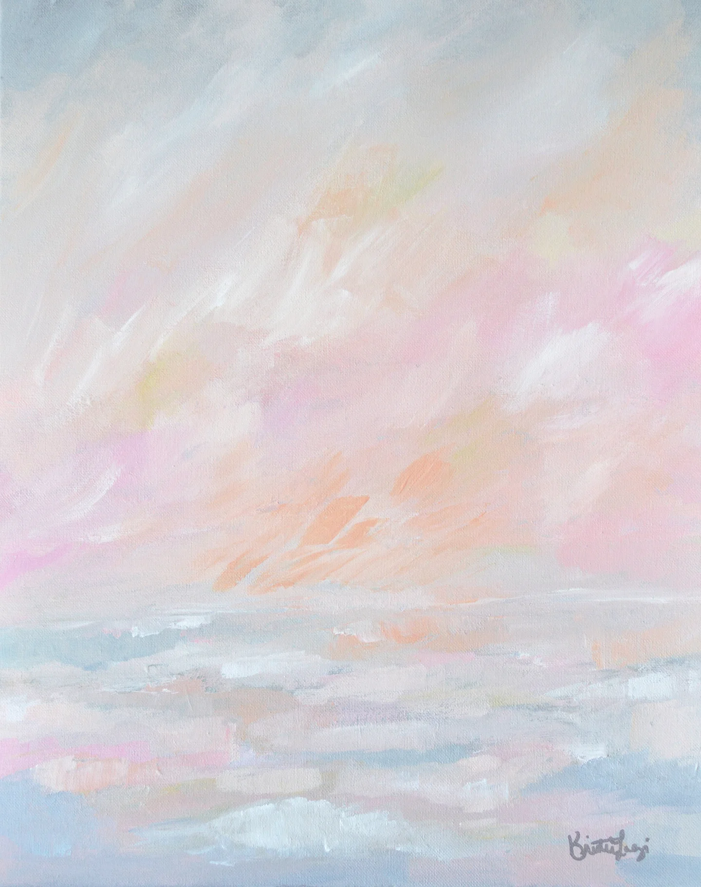 Calm - 16"x20" (Portrait) on Canvas