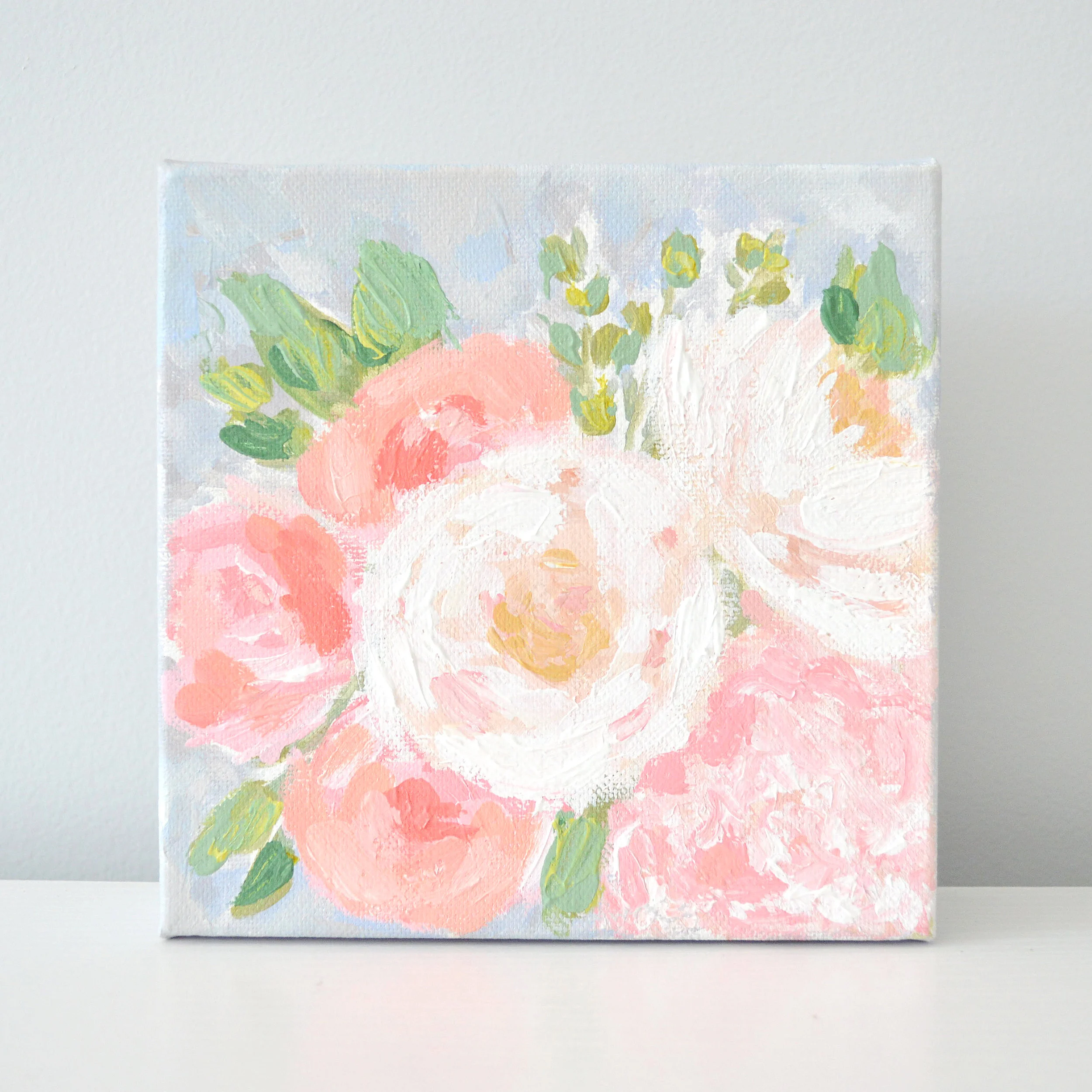 Delicate, 6x6 Canvas