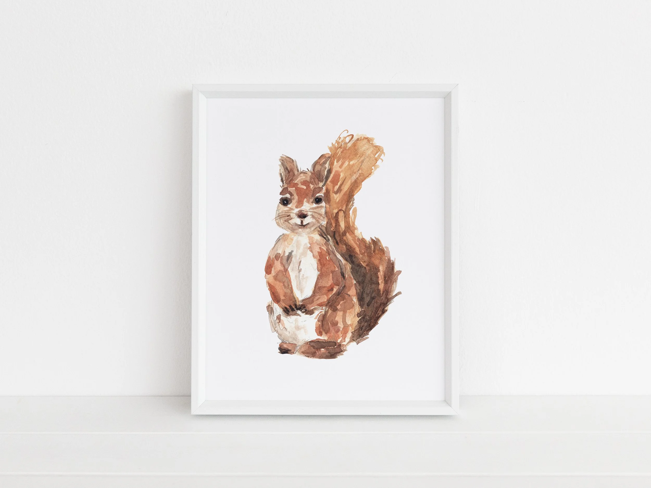Kristen-Laczi-Woodland-Animals-1-White-Frame-Squirrel.jpg