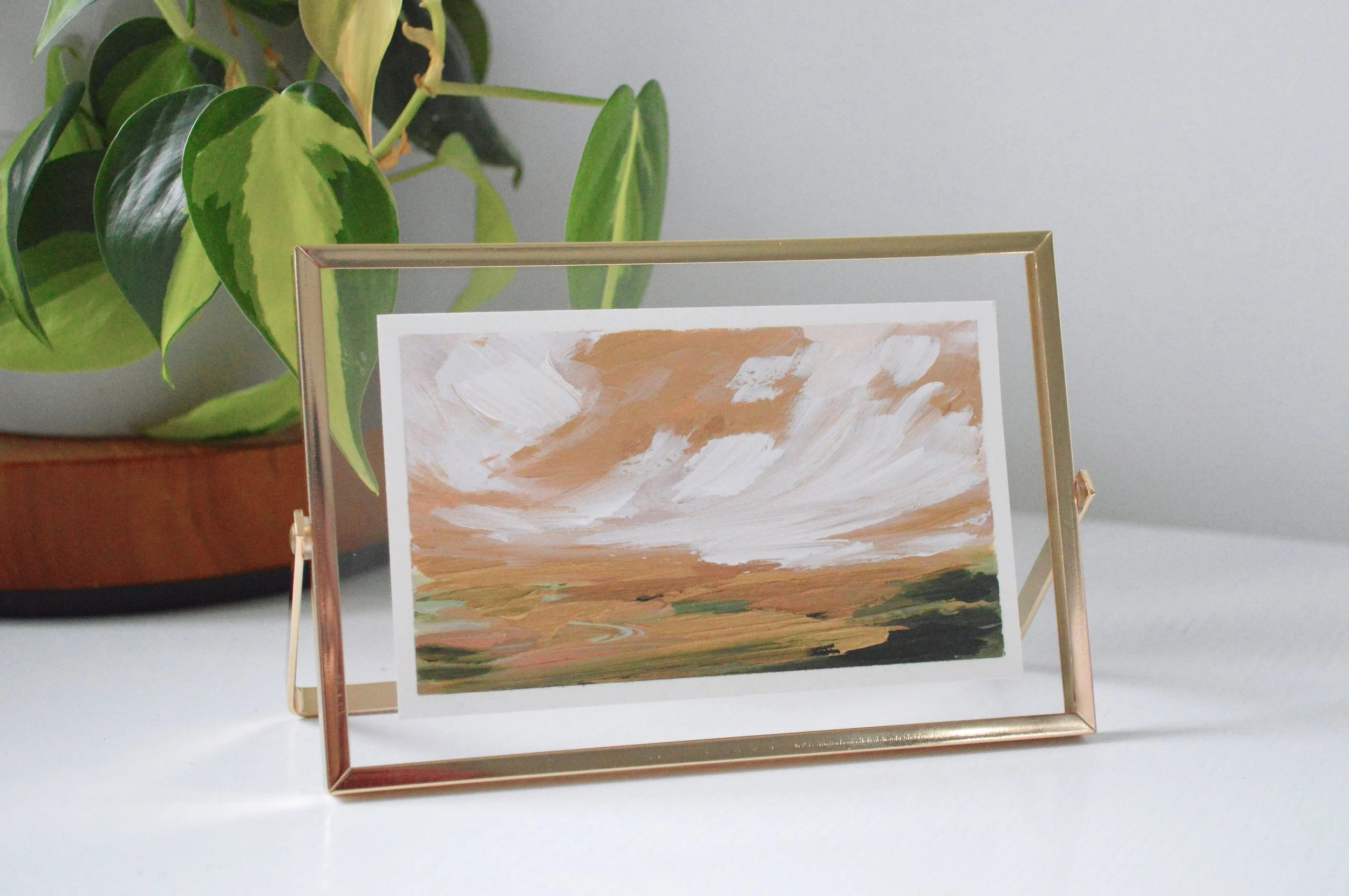 Heavenly Sunset #2 | 4" x 6" Framed