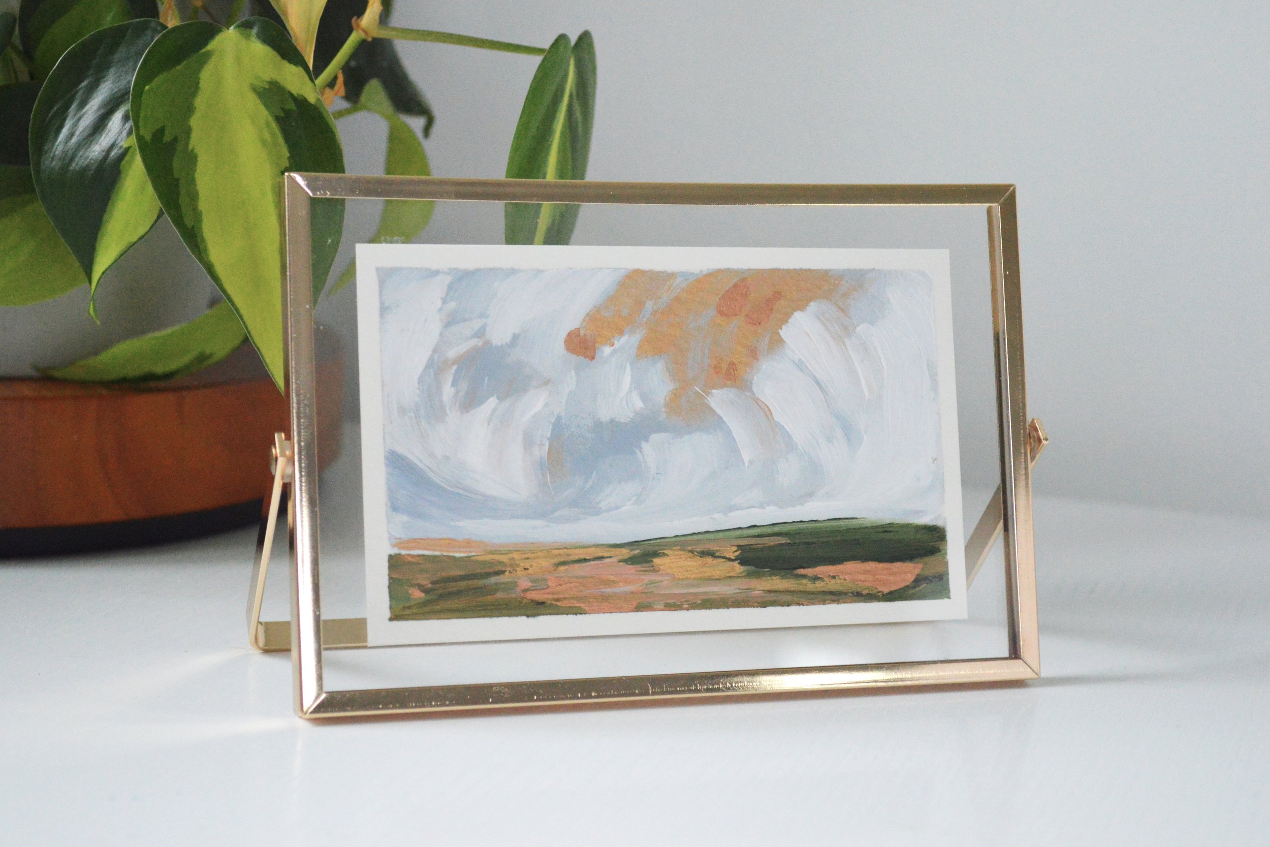 Heavenly Sunset #1 | 4" x 6" Framed