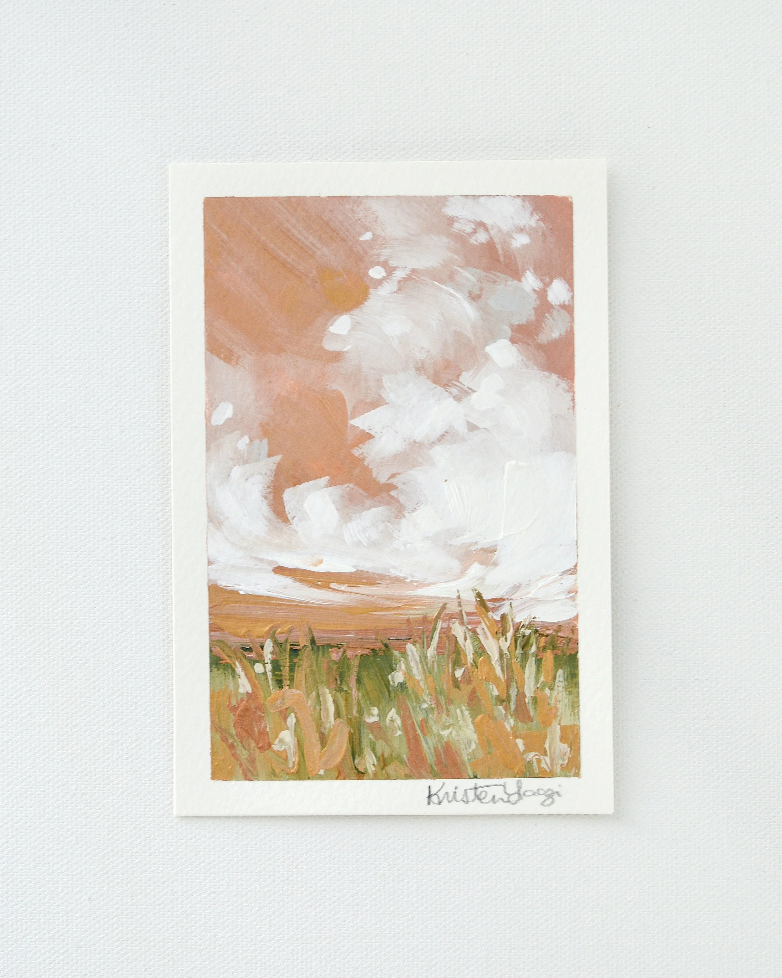 Heavenly Sunset #3 | 4" x 6" on Paper