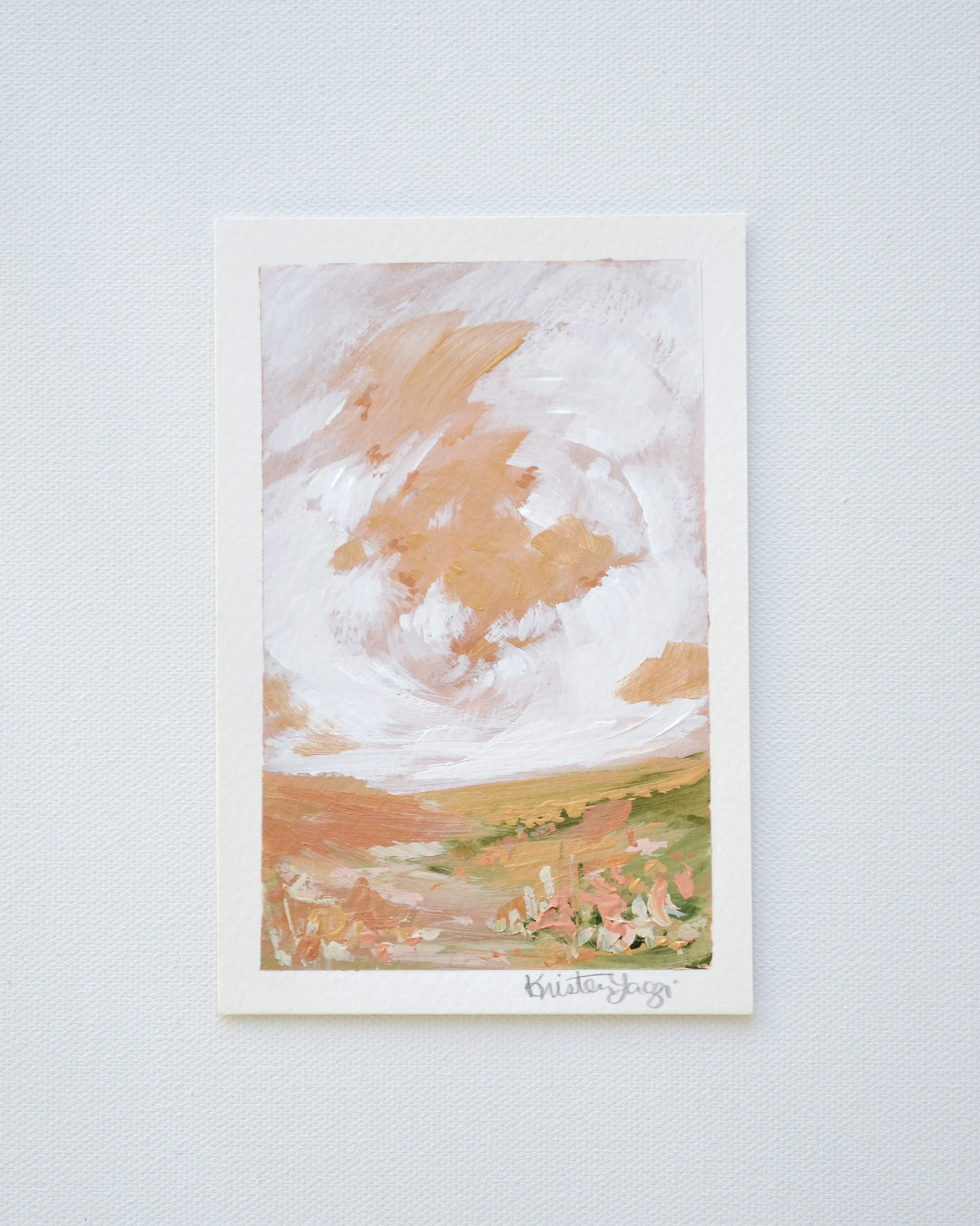 Heavenly Sunset #13 | 4" x 6" on Paper