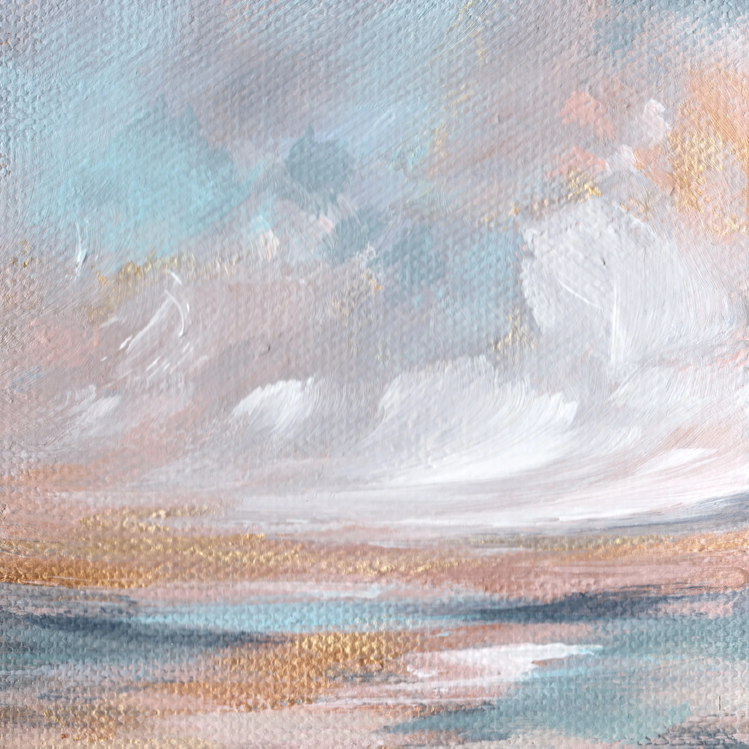 Drifting Light 4"x4" on Canvas