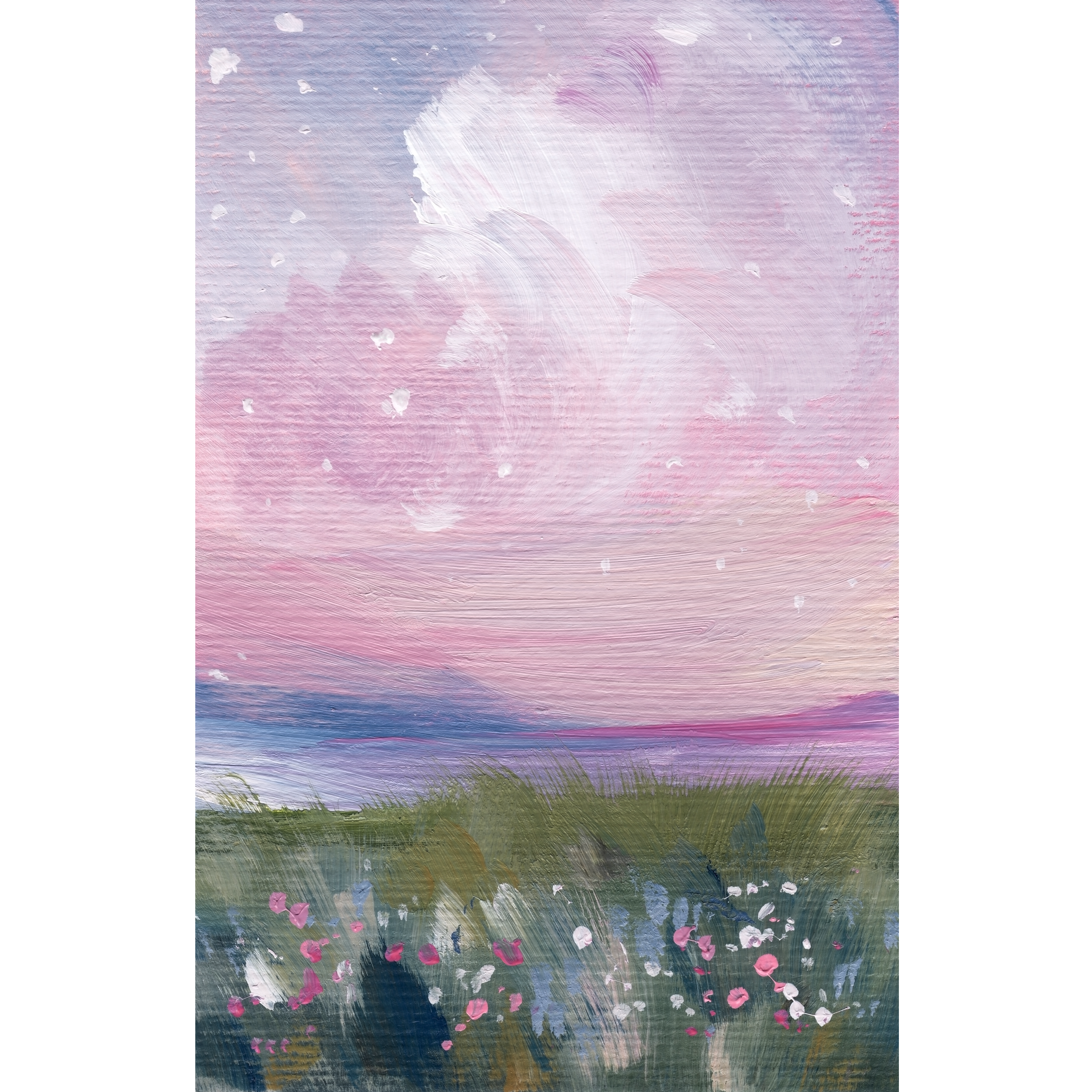 Sunset and Stars | 5"x7" on Paper