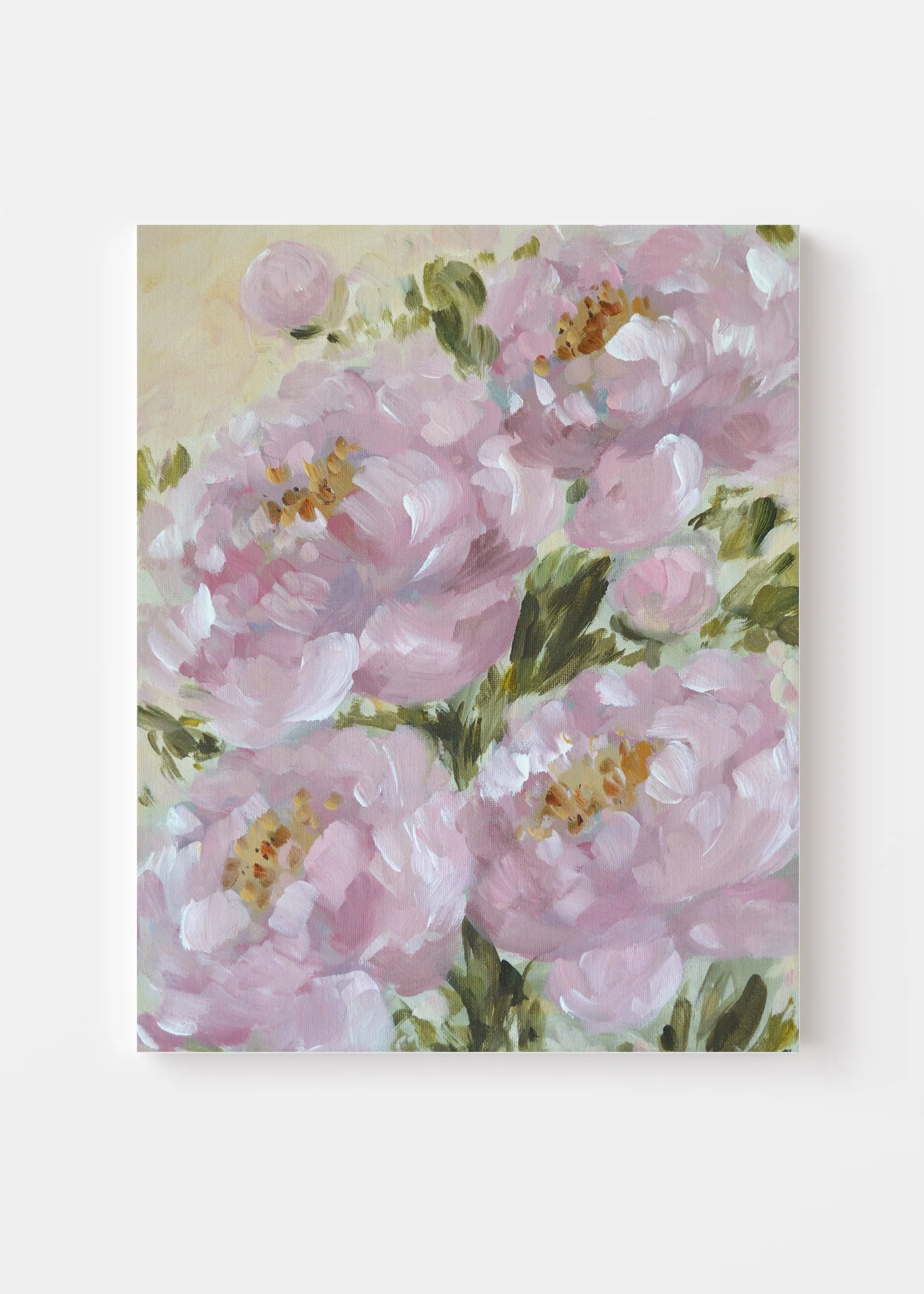 Pink Peonies  | 11"x14" on Canvas