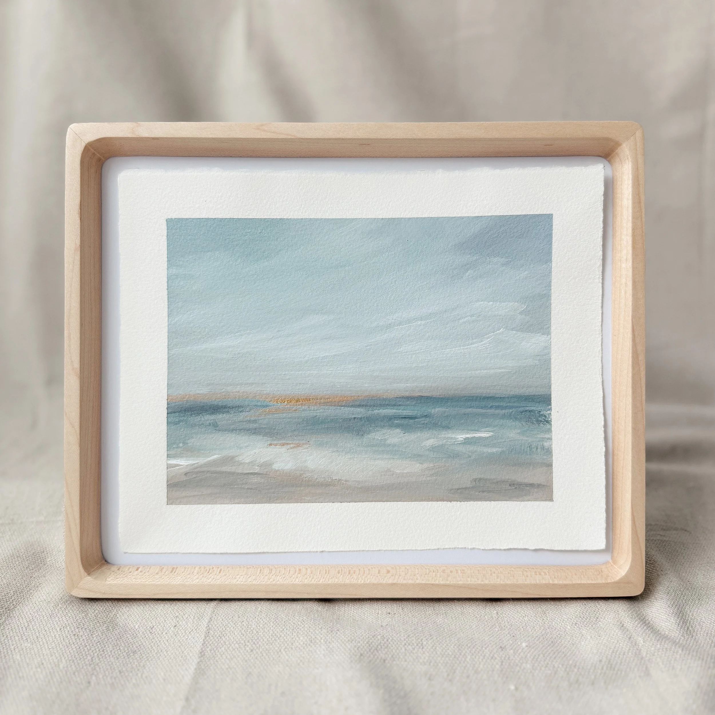 Calm Morning Tide | 5"x7" on Paper | Framed