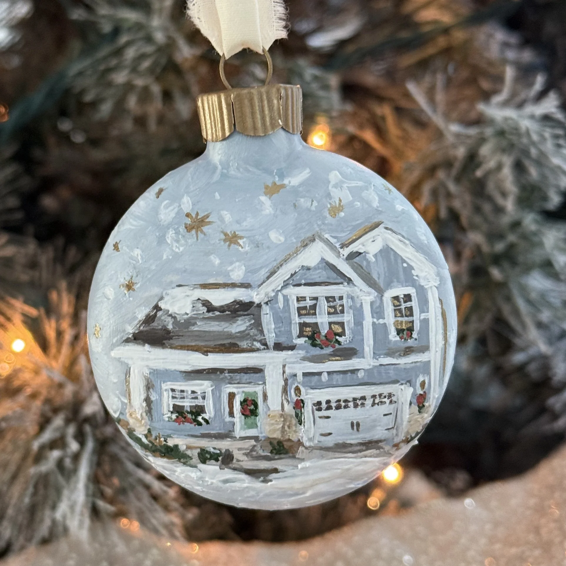 Custom House Portrait Ornament