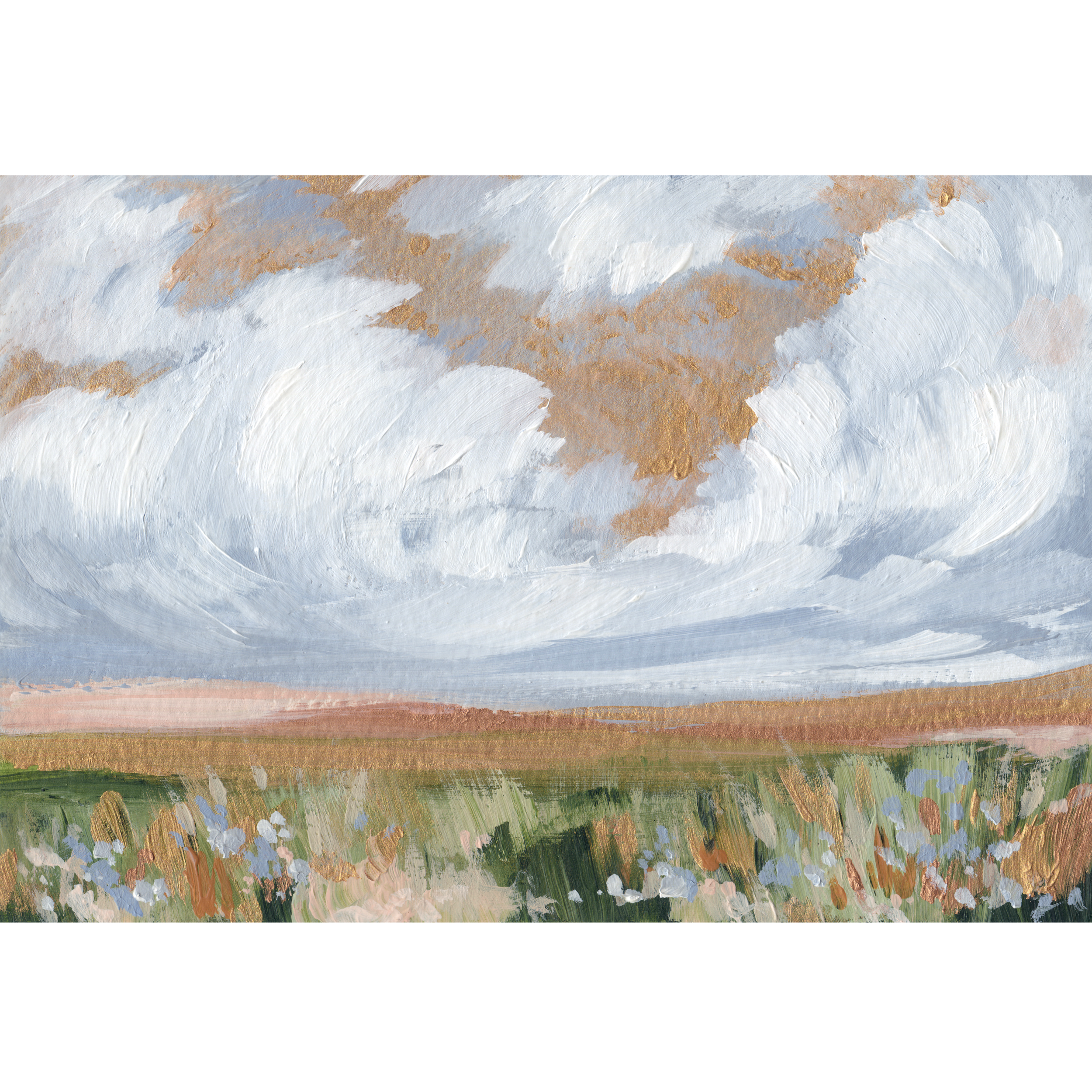 Heavenly Sunset #7 | 5"x7" on Paper