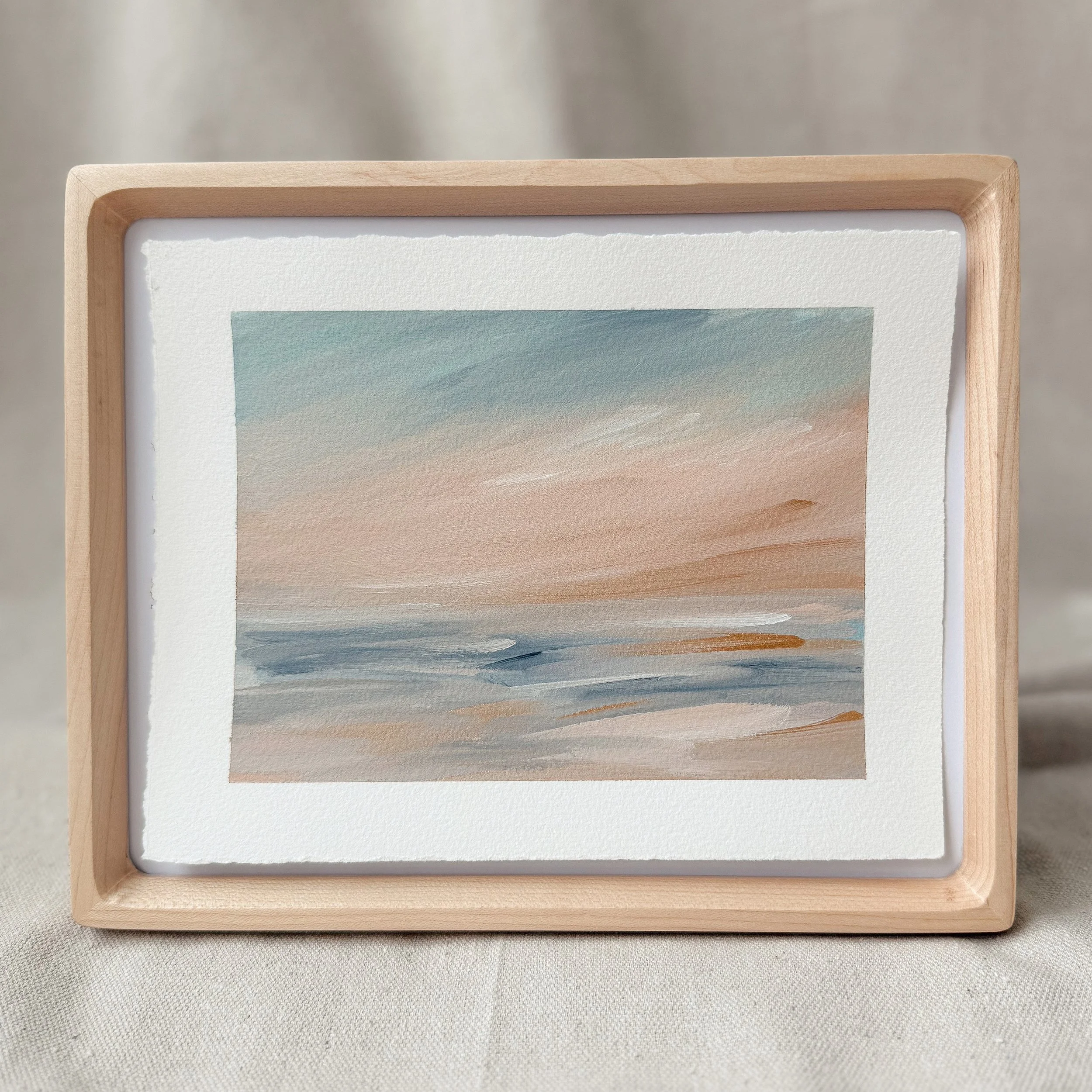 A Gentle Dawn | 5x7 Acrylic on Paper | Framed