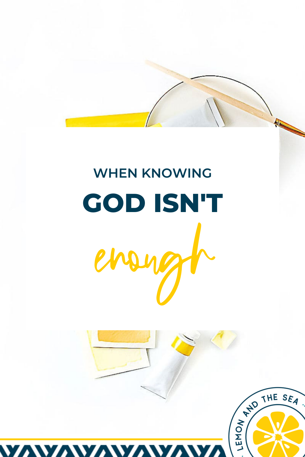 When Knowing God Isn't Enough | Lemon And The Sea