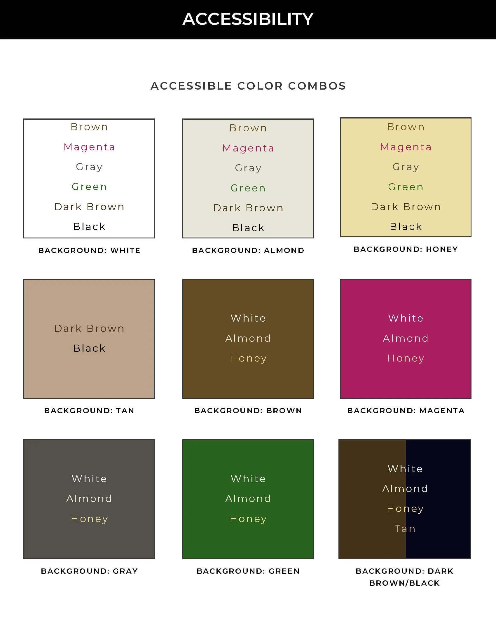 web accessible color palette for nutritionist