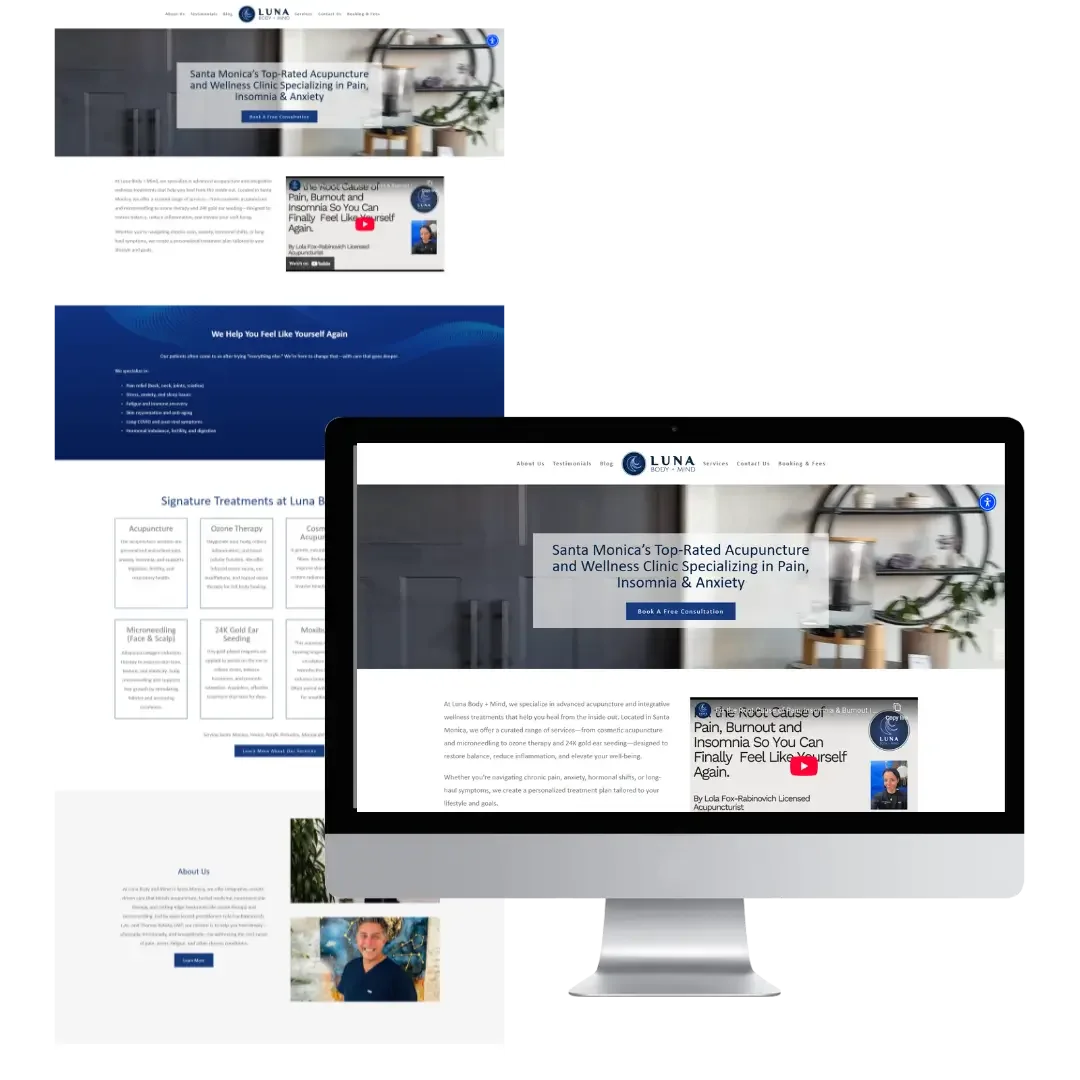 How a Clean Acupuncture Website Design Improved SEO and UX