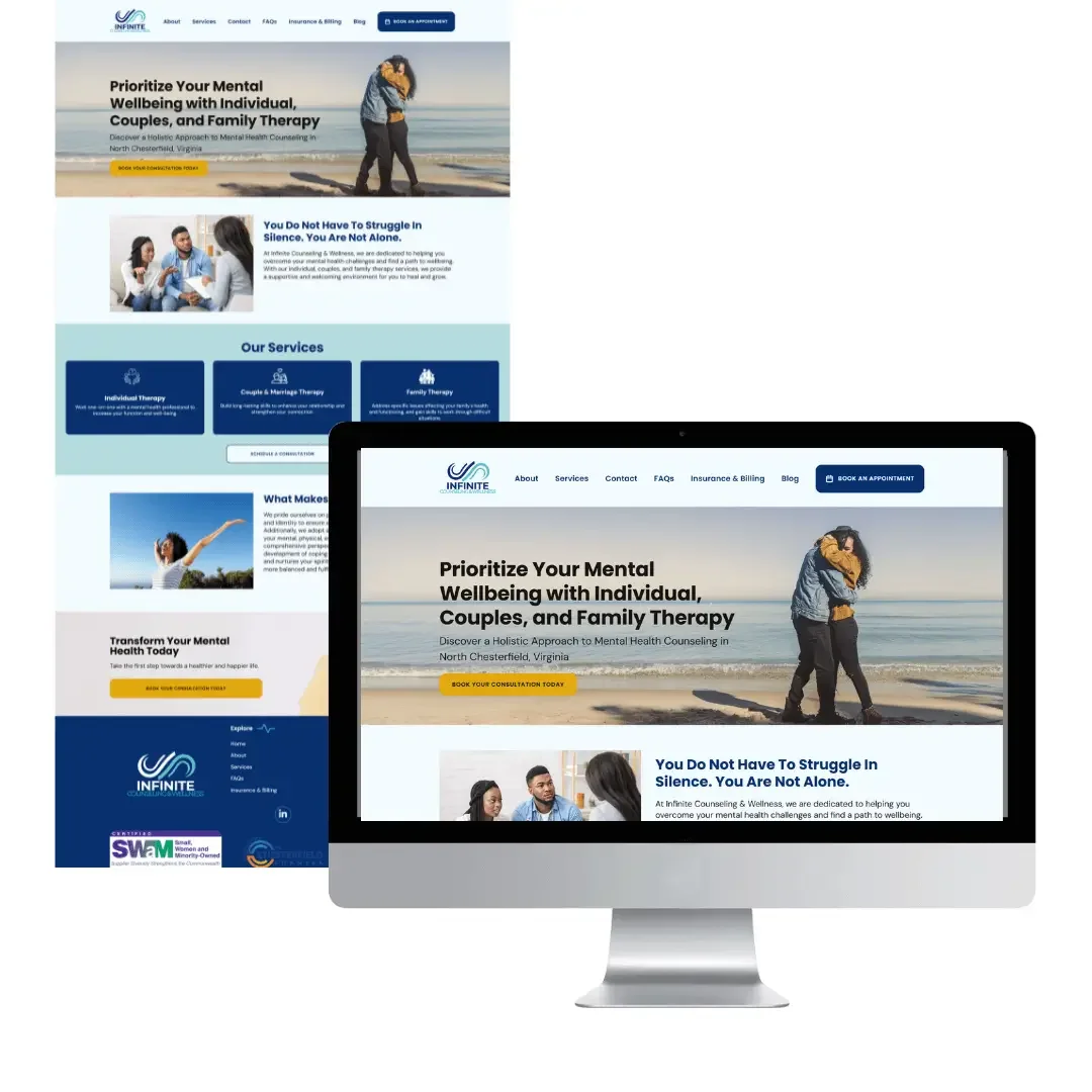 This Therapist Refreshed Her Website to Book More Local Clients