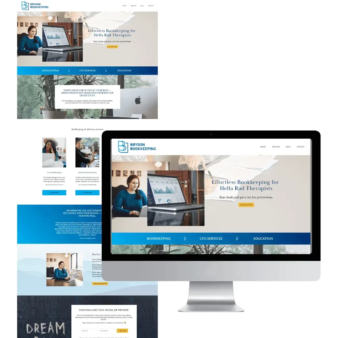 How We Created a Website That Reflects This Bookkeeper’s Expertise