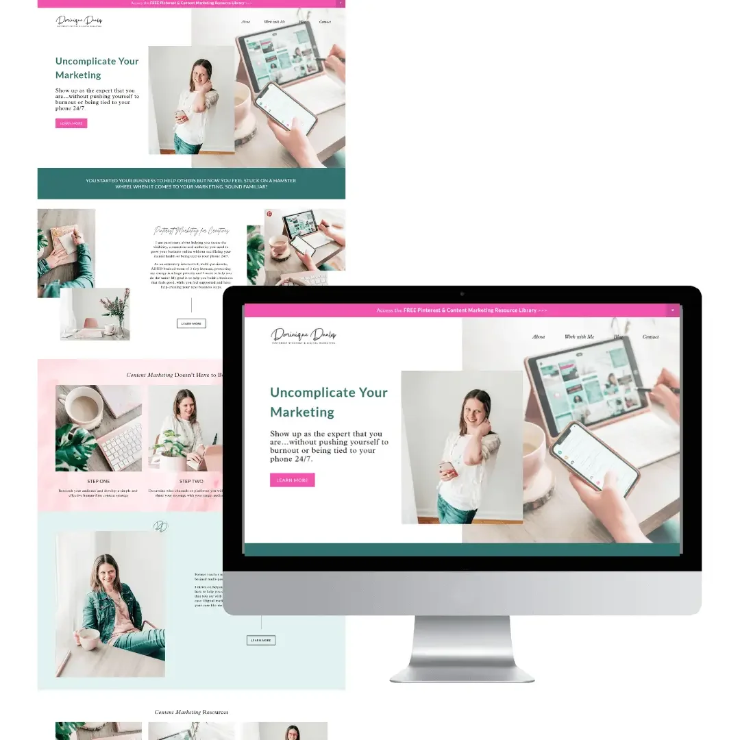 How This Marketing Strategist Went from DIY to Professional Website