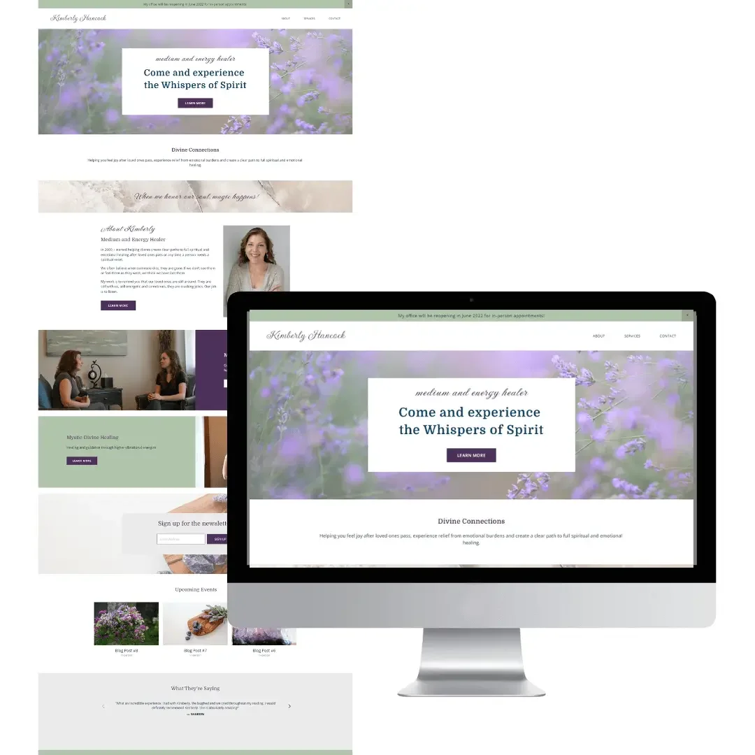 How We Created a Website That Helped This Energy Healer Reach More Clients