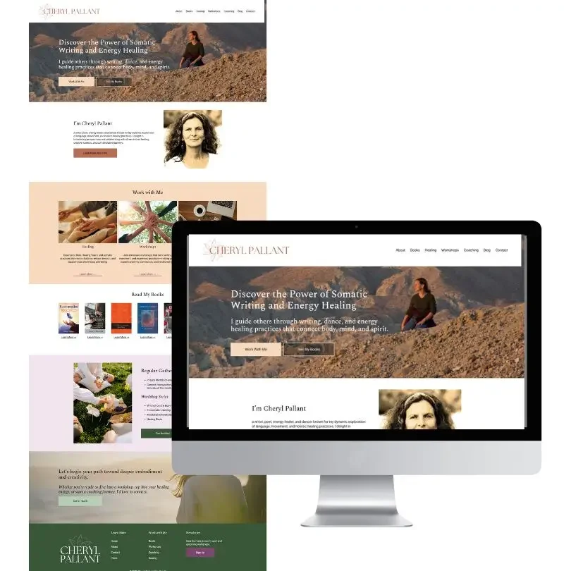 Squarespace Website Design for a Multi-Passionate Author