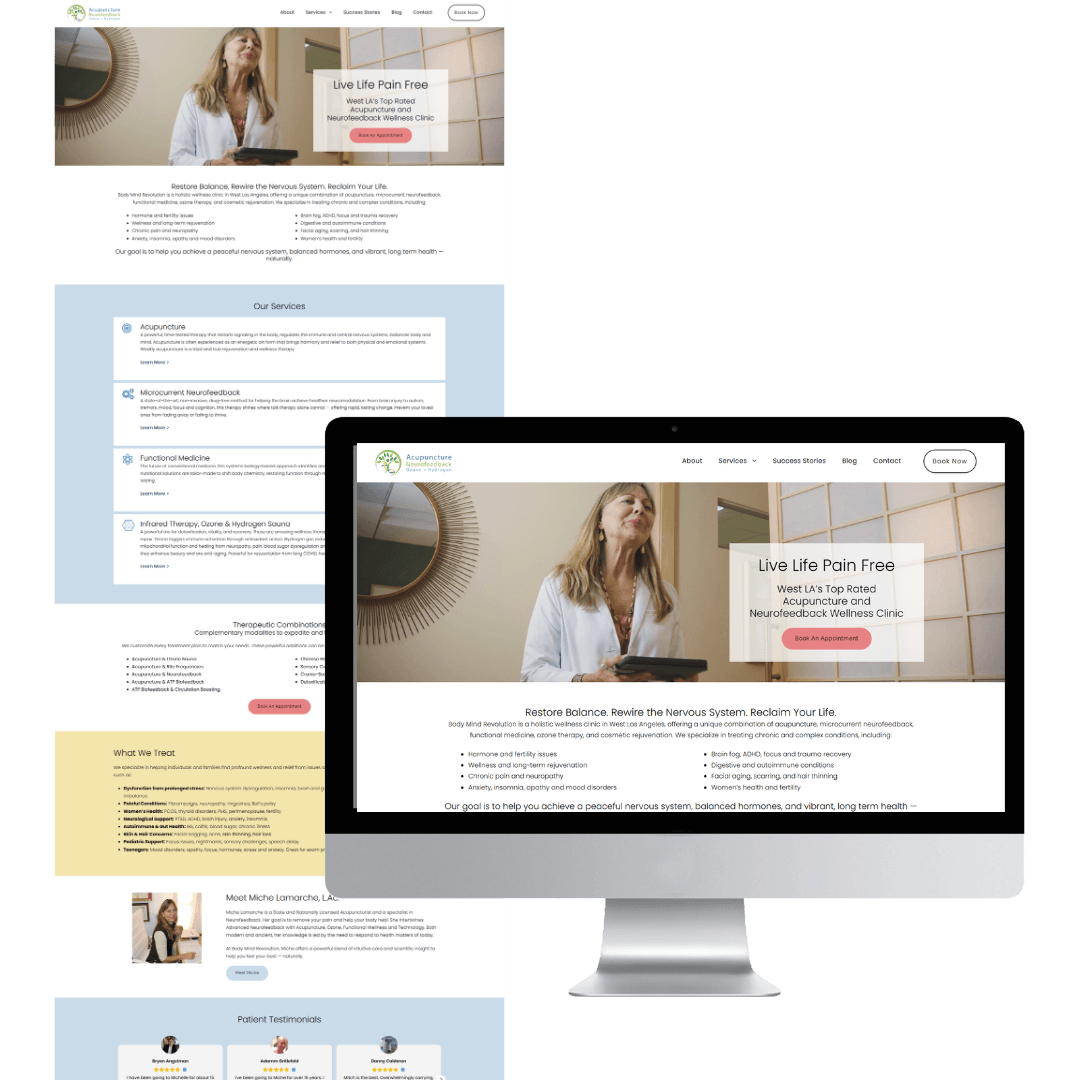 Clinic Website Design Refresh for More Traffic