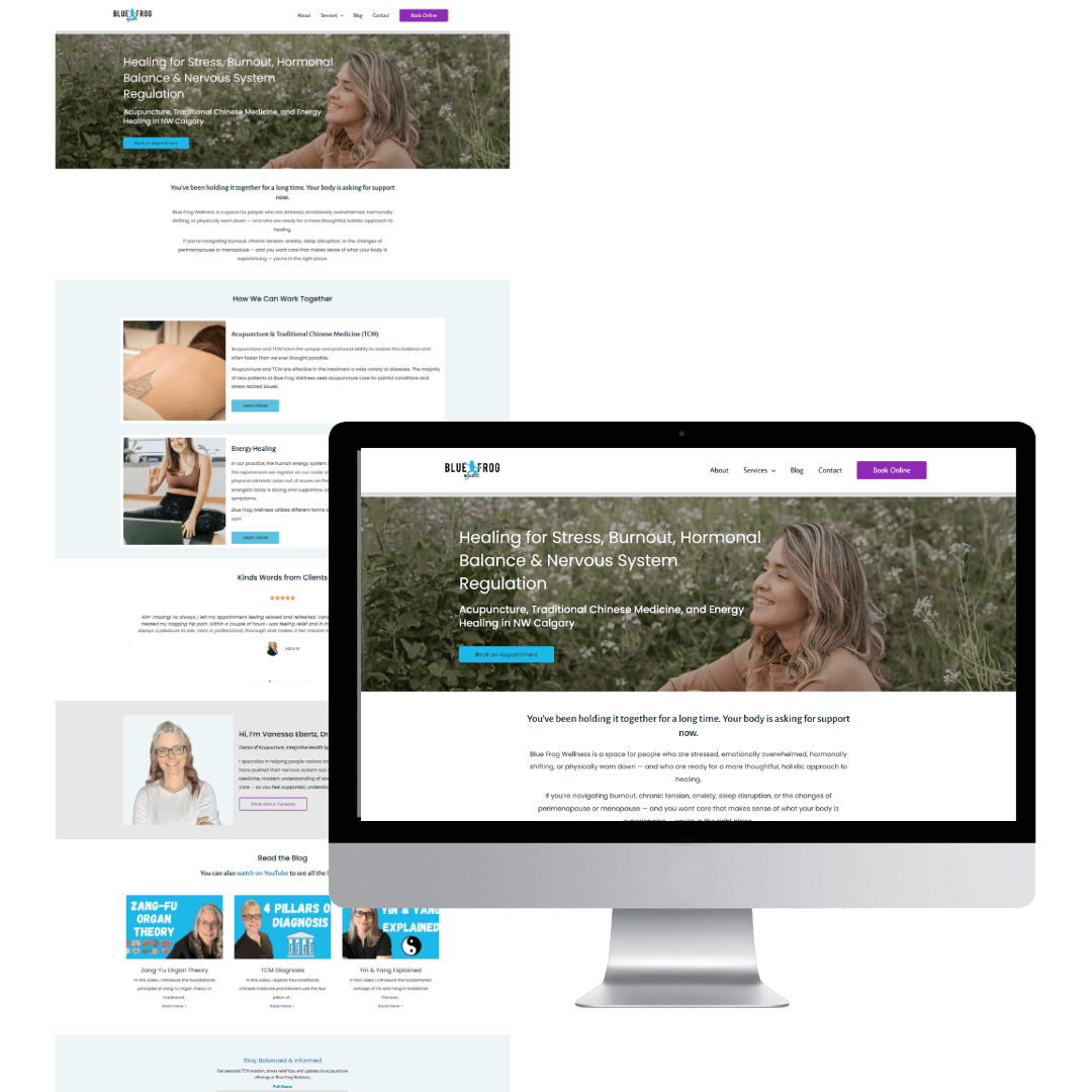 Elementor Acupuncture Website Design for More Bookings