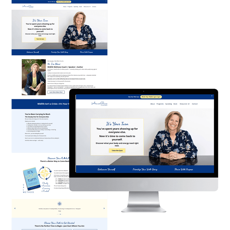Website Design for Health and Wellness Coach