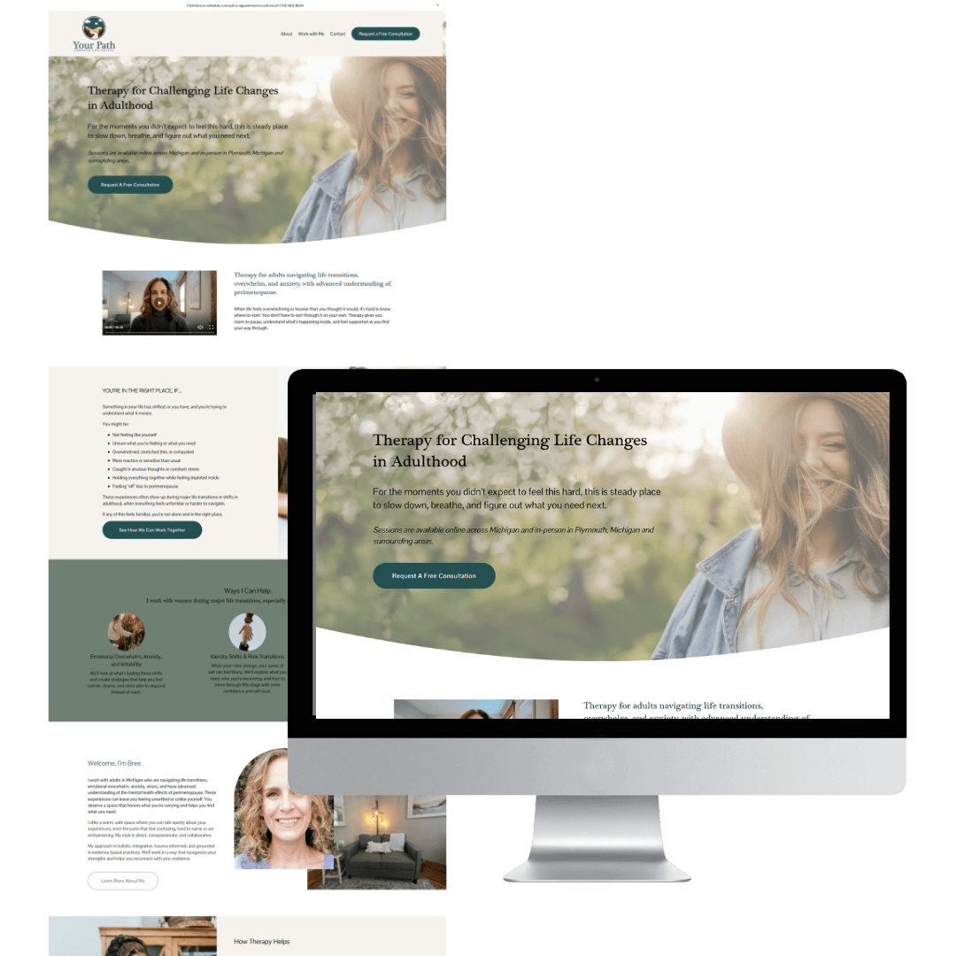 Therapist Website Design Refresh for Better SEO and Conversions