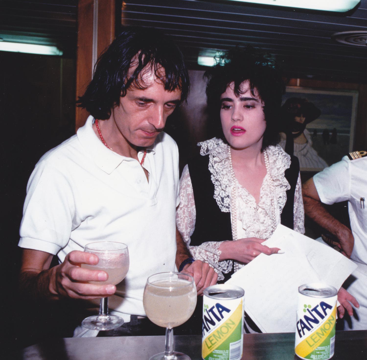 Coralina Cataldi-Tassoni  with Dario Argento for GIALLO in Dubai