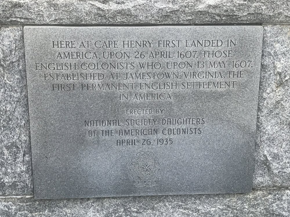 Sign on the Cross Memorial at First Landing Point