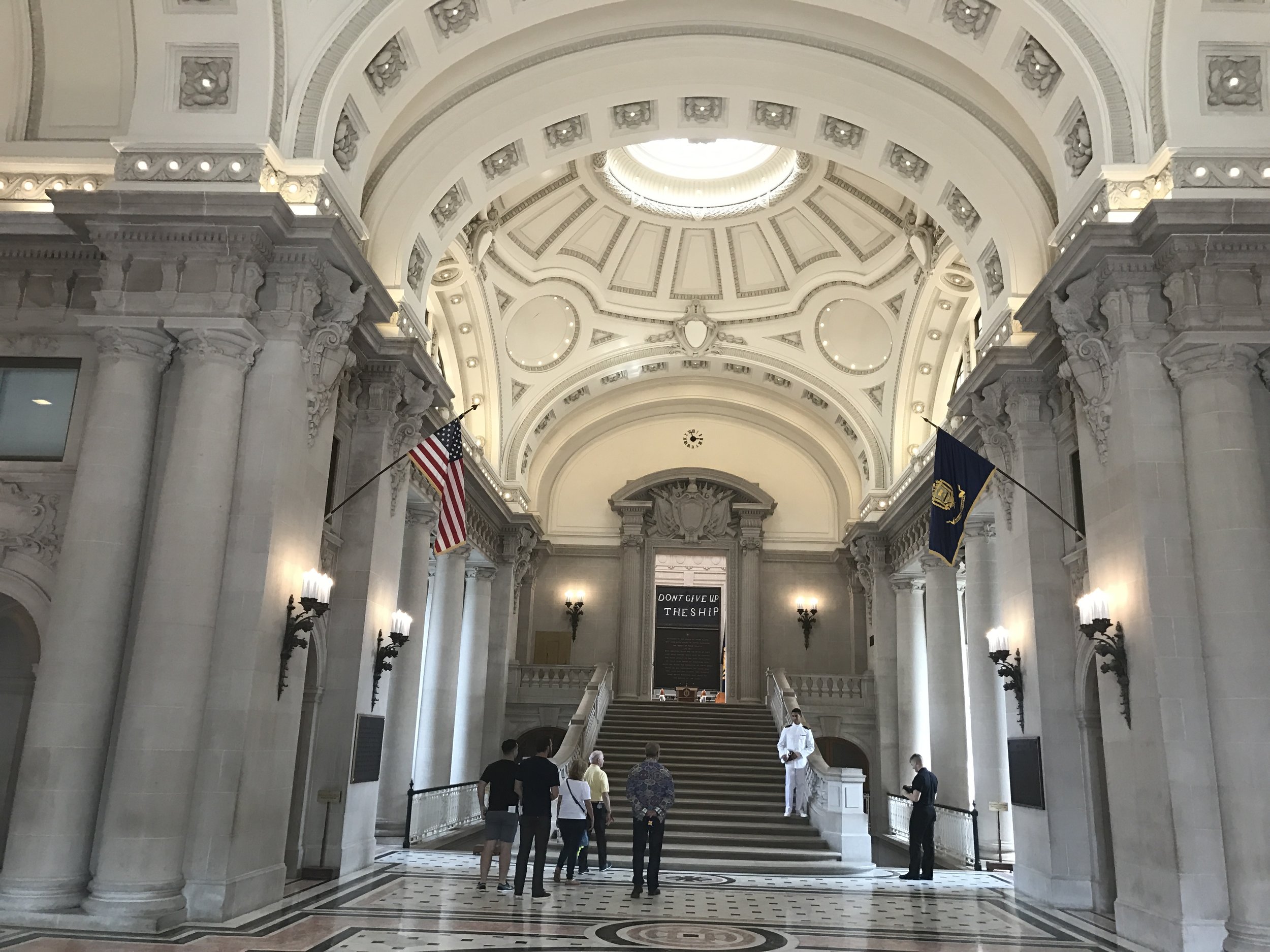 Hall at the Main Dormer of the United States Naval Academy