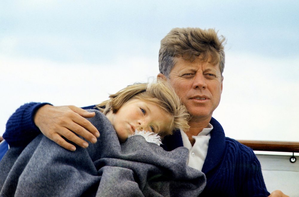 Caroline and John F. Kennedy