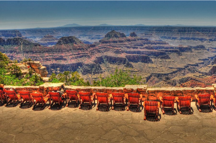 The Deck of the North Rim Lodge