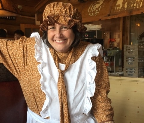 Costume Clue: Mary Dressed as a Pioneer Woman